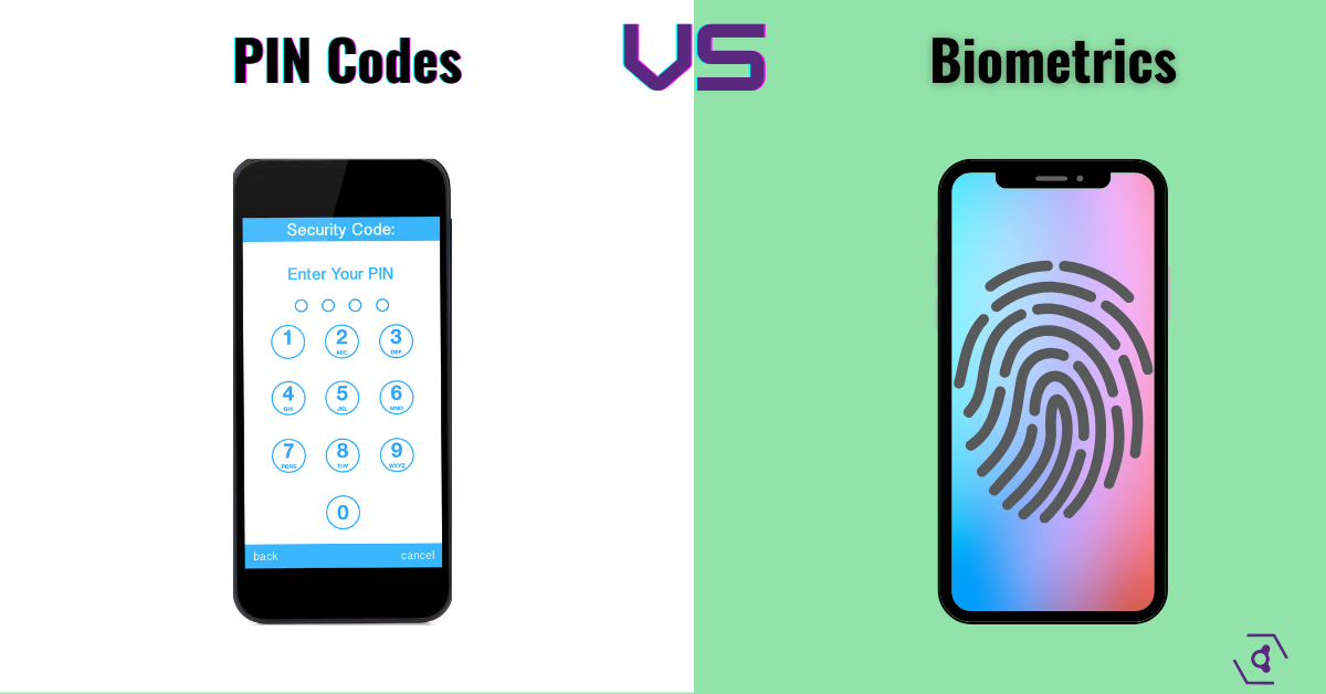 Header for PIN codes vs. Biometrics