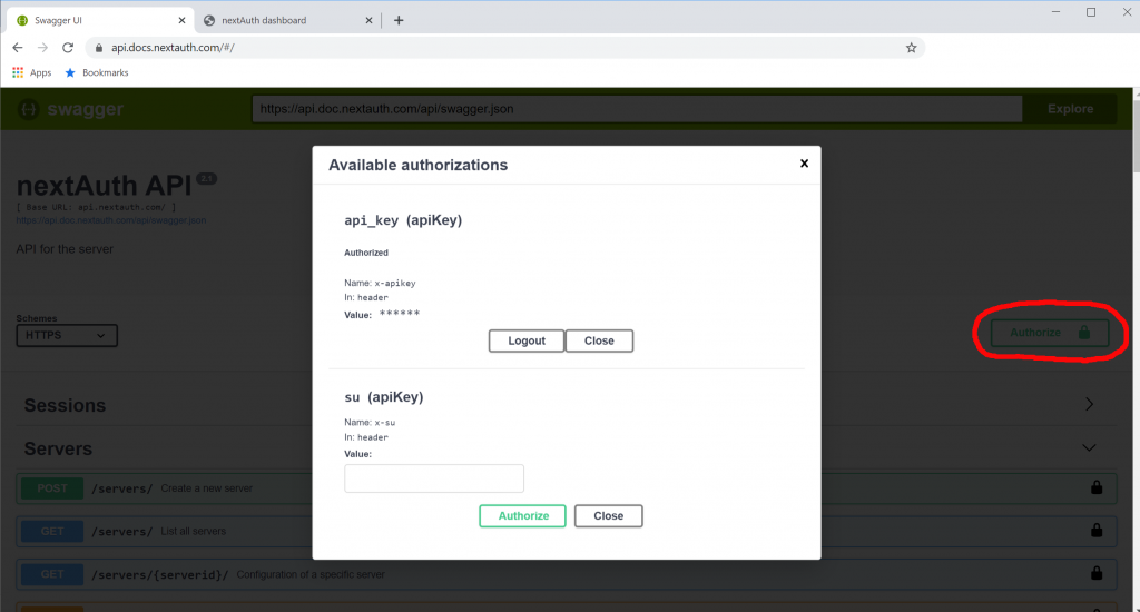 API Authorize