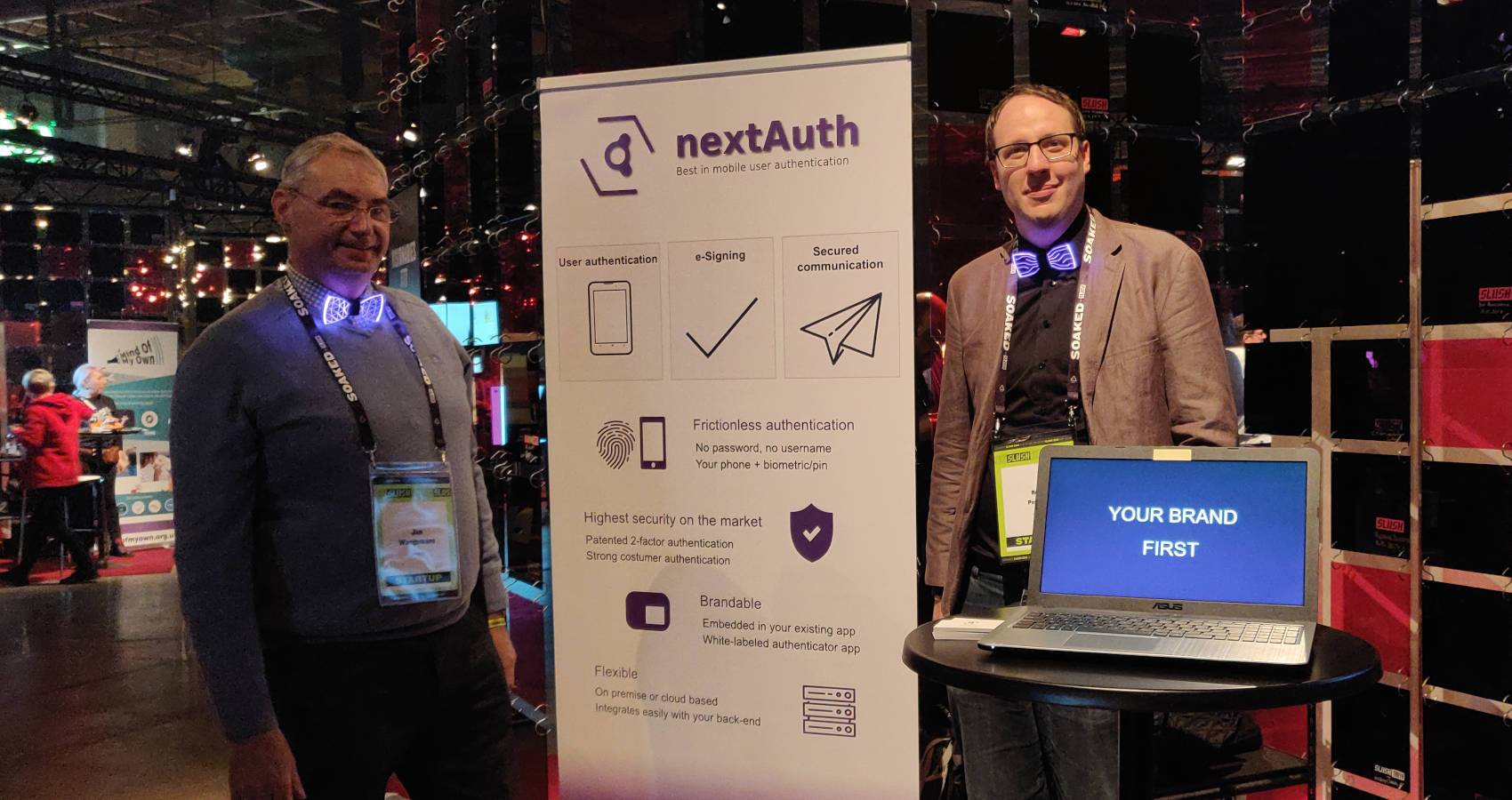 nextAuth at slush 2019