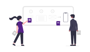 wireframe to create as little friction as possible